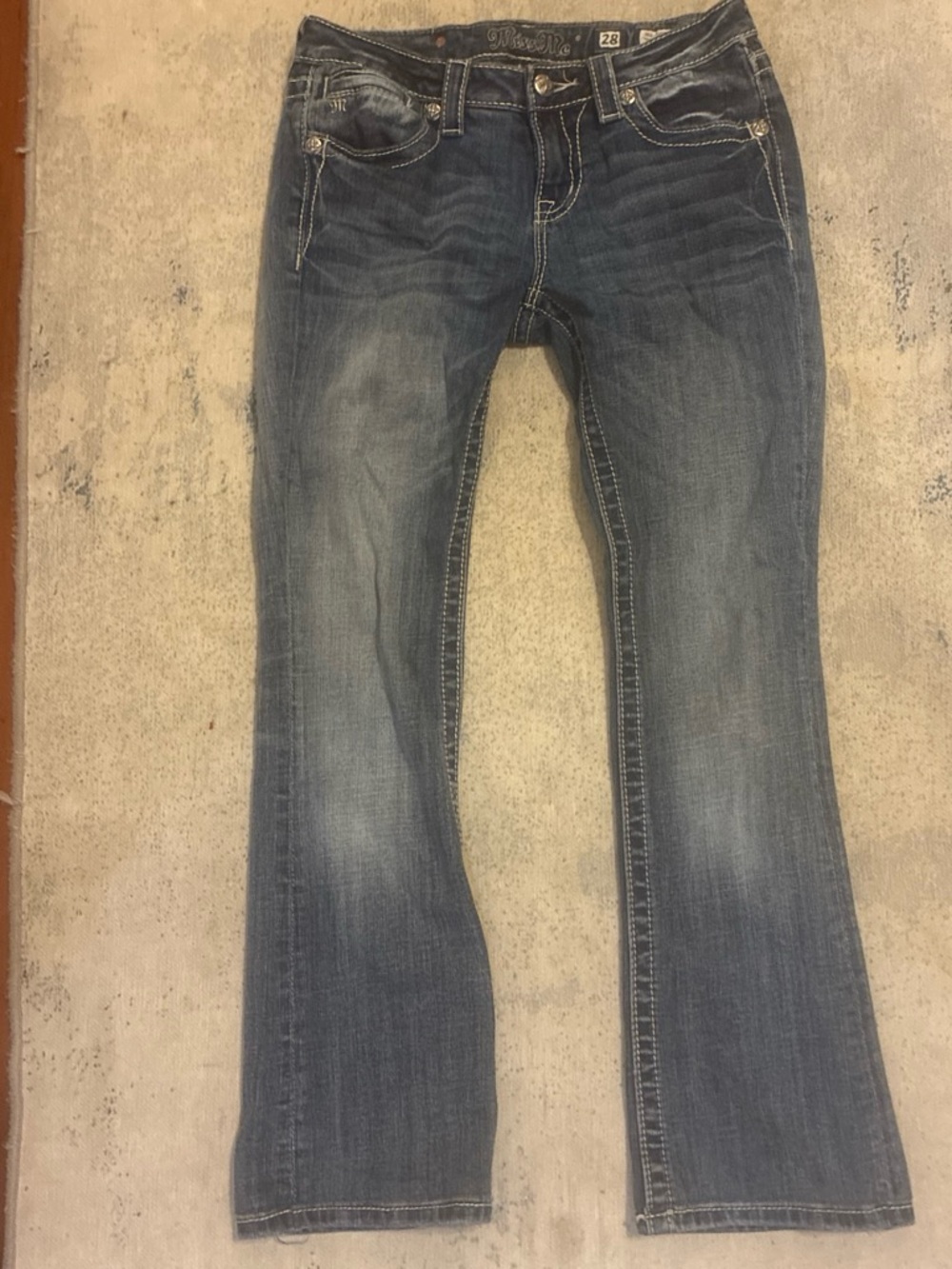 Miss Me Women's Medium/Dark Blue Bootcut Jeans